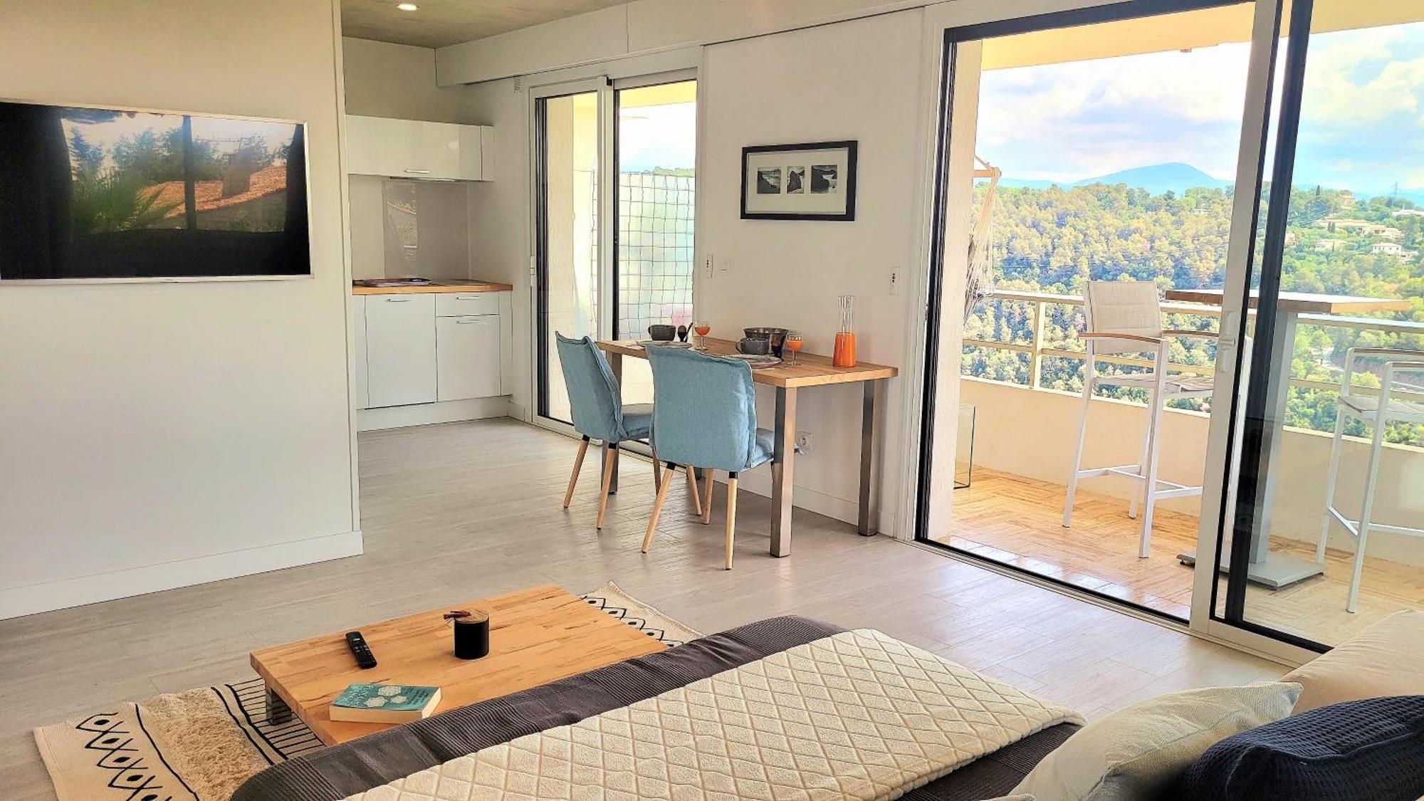 Studio Climatise, Vue Imprenable-Wifi Vence Exteriör bild